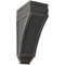 Ekena Millwork 5"W x 7 3/4"D x 14"H Large San Juan Wood Vintage Decor Corbel, Black CORWD05X07X14SJBL - alternate 1